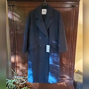 Zara Navy Coat